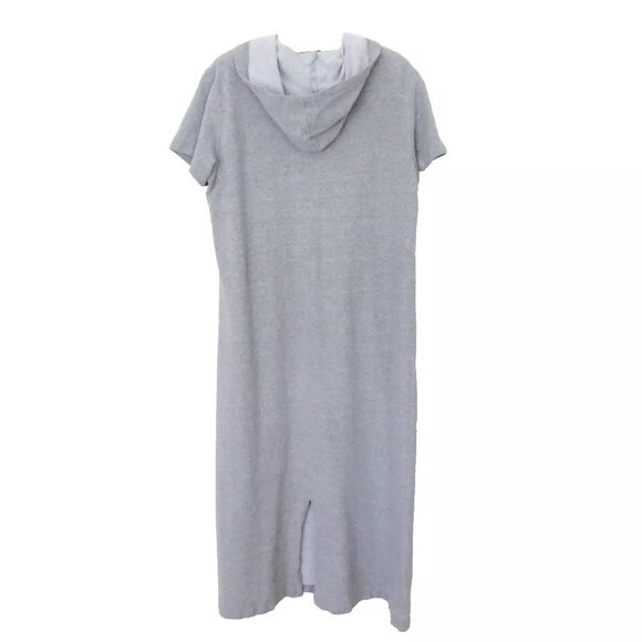 Hot Cotton Hoodie Maxi Dress Loungewear Coverup Size M - Picture 5 of 8